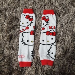 Hello kitty leg warmers
